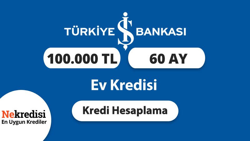 Is Bankasi Ev Kredisi Kredi Sorgulama Kredi Hesaplama Kredi Notu