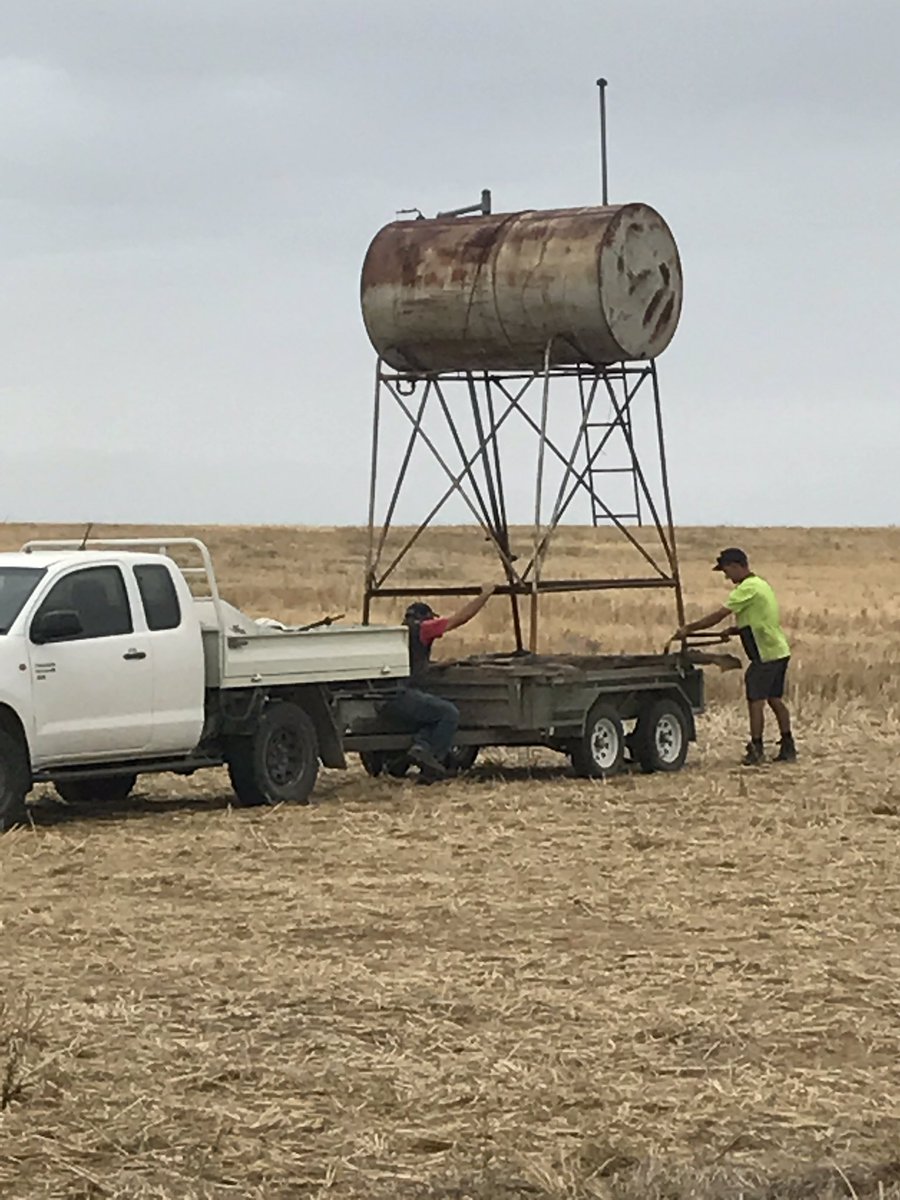 Old mate loading his new purchase at the sale today #notonefuckgiven