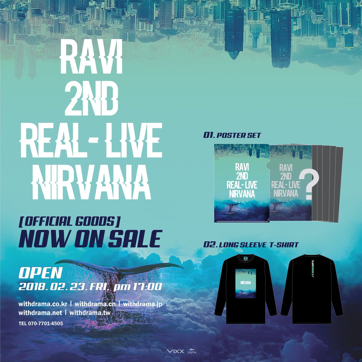 RealVIXX's tweet photo. [RAVI 2nd REAL-LIVE “NIRVANA” 
OFFICIAL GOODS 온라인 판매 안내]

▶ https://t.co/LuWUMDNNIv

#VIXX #RAVI #NIRVANA 
#RAVI_2nd_REAL_LIVE https://t.co/thDCUTBOHd