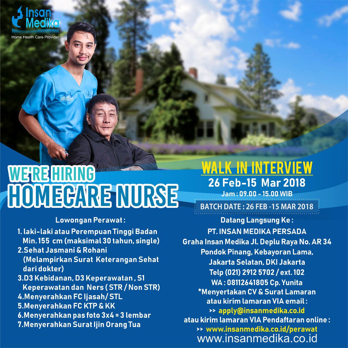 Lowongan Home Care Perawat Jakarta