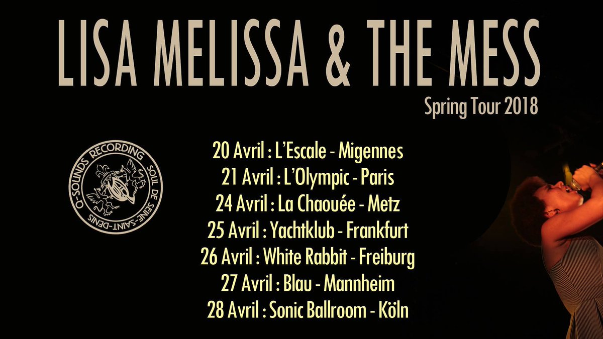 Lisa Mélissa et son Mess se prépare à décoller pour une petite tournée. 
Ils sont chauds. 
#music #migennes #paris #metz #Frankfurt #Freiburg #manheim #köln