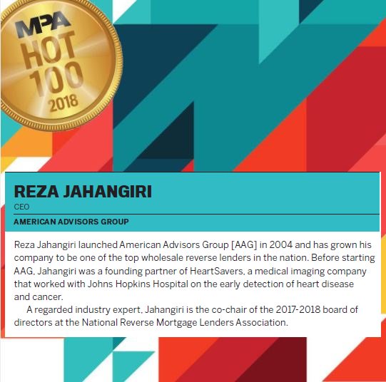 MPAMagazineUS's tweet image. Congratulations to Reza Jahangiri of @aagreverse who has made the Mortgage Professional America's Hot 100 list.

See the full list here - mpamag.com/rankings/hot-1…
#MPAHot100