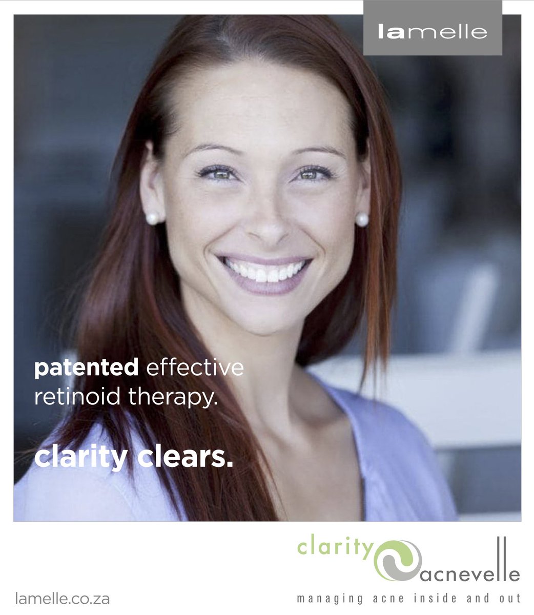 Did you know Clarity is a patented retinoid therapy for acne? #ClarityClears