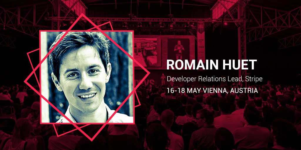 WeAreDevs's tweet image. We&apos;re glad to welcome @romainhuet to @WeAreDevs World Congress 2018 speakers team!🎊He&apos;s currently leading #globaldeveloper relations at Stripe. Formerly a senior #DeveloperAdvocate &amp;amp; the first member of #twitter’s #developerrelations team outside the US 👉ow.ly/NCtP30iriOq