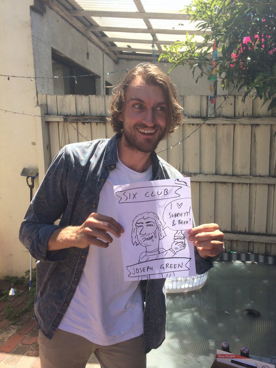 matesguys's tweet photo. Cheeky little snap of @joegreencomedy and his 6 Club pic from the latest episode https://t.co/EsQdTWl3uM