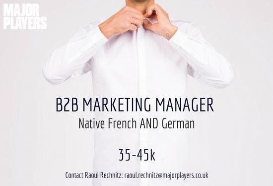 Marketing_MPL's tweet photo. B2B Marketing Manager with native French and German proficiency. If this sounds like you, please get in touch! https://t.co/eBq7dKsrC0