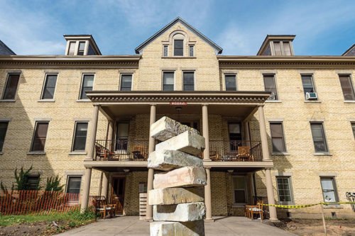 NDBusiness's tweet photo. Brickmaking, an important if not super-lucrative source of income for the Holy Cross order and the school from the 1840s through the 1880s, produces about half a million “Notre Dame bricks” per year, which are sold to builders all over the Midwest. #TBT https://t.co/aVy7g3GvMF