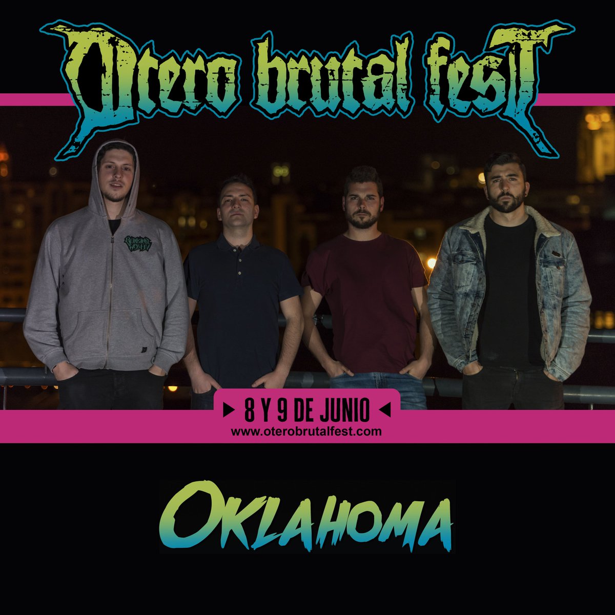 OBF13's tweet photo. Cuarta y última remesa de grupos para el #OteroBrutalFest 18, va a ser muy grande.
Comenzamos con #Oklahomahcband, banda de New York #hardcore y procedente de #Oviedo, que tocarán por primera vez en nuestro festival, presentándonos su recién estrenado E.P. #BandasOBF18 #OBF18 https://t.co/VBwYZMBwle