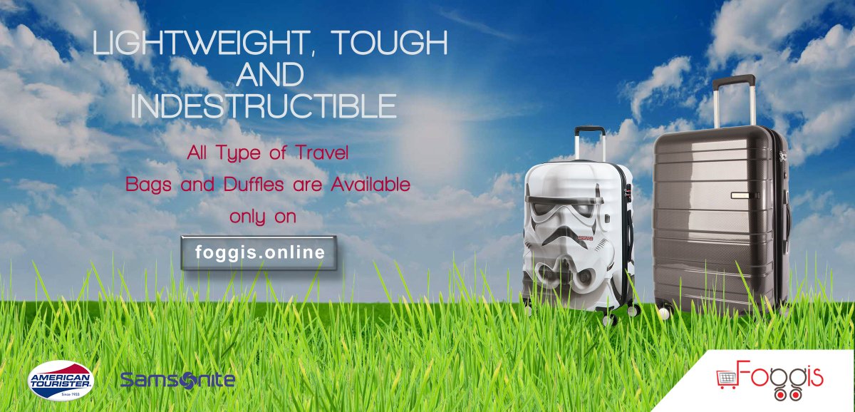 foggisonline's tweet photo. LIGHTWEIGHT, TOUGH and INDESTRUCTIBLE

All Type of Travel Bags and Duffles are Available
only on: https://t.co/d6Kk9AVoz0 

#travelblogger #travellife #travelsmart #TravelPhotography #TravelBag #duffles #Tourist #TourismSuperstar #Kesari #CelebrateAnything #HappinessWorld #foggis https://t.co/wcf4R52QlL