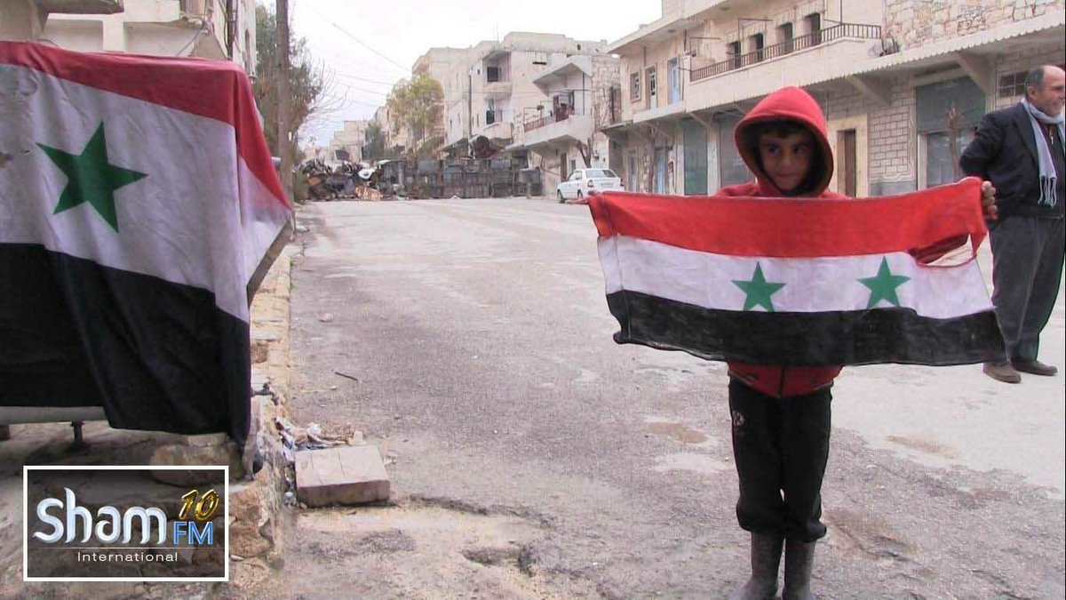 TheFedayist's tweet photo. IMAGES: Flags of #Syria|n #Arab Republic🇸🇾 raised over Ba’idayn, Bustan Al-Basha & #Hellok districts in #Aleppo city.(22 FEB, 2018) https://t.co/hA0codZs2F
