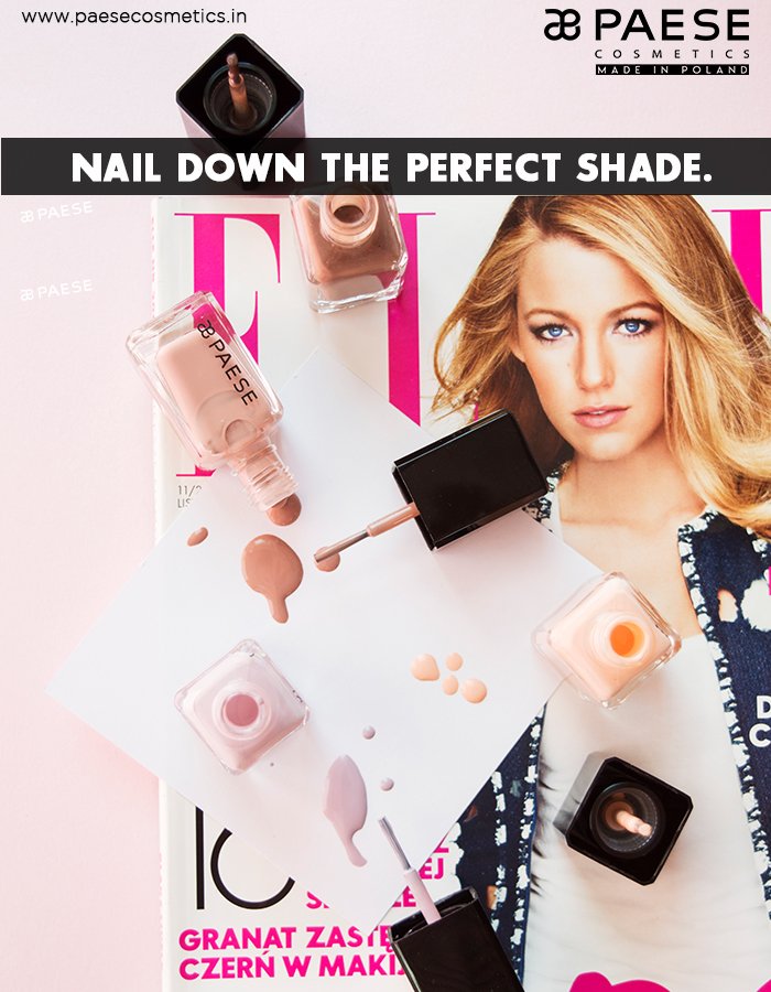 Perfect the art of the classic French manicure. Take your pick from our range of shades for nails that are always on fleek, only at paesecosmetics.in!

#PaeseCosmeticsIndia #Makeup #Cosmetics #Beauty #PaeseCosmetics #NailPaint #NailPolish