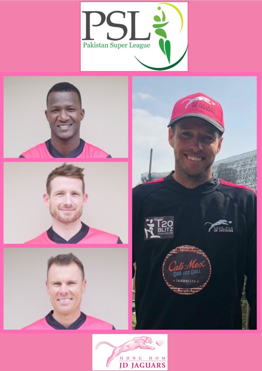 Here's wishing four of our #RoaringJags - <a href="/darensammy88/">Daren Sammy</a>, <a href="/johan_botha/">johan botha</a>, <a href="/Benlaughlin55/">Ben Laughlin</a> and <a href="/RikiWessels/">Riki Wessels</a> - all the best as they prepare to participate in the <a href="/thePSLt20/">PakistanSuperLeague</a> 2018, aka #HBLPSL, which starts today. 

May the best man win!