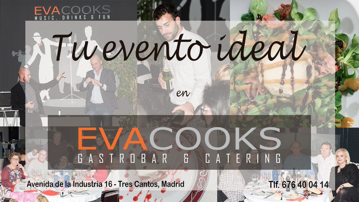 evacooks_rest's tweet photo. ¡Celebra tu evento ideal en Eva Cooks! Organizamos aquello que tengas en mente (cumpleaños, actuaciones especiales...) para empresas, particulares, grupos... ¡Contacta con nosotros sin compromiso! #jueves #moments #trescantos #eventos https://t.co/Orj39N83nO