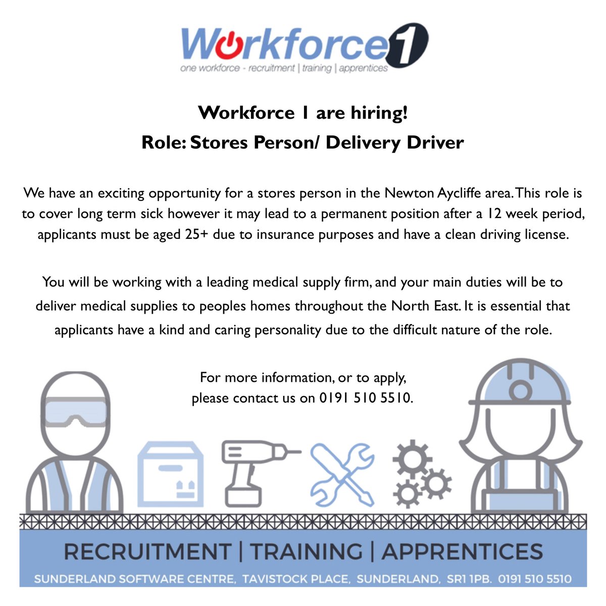 WorkForce_1's tweet image. Workforce 1 are hiring! #driver #medical #employment #recruitment