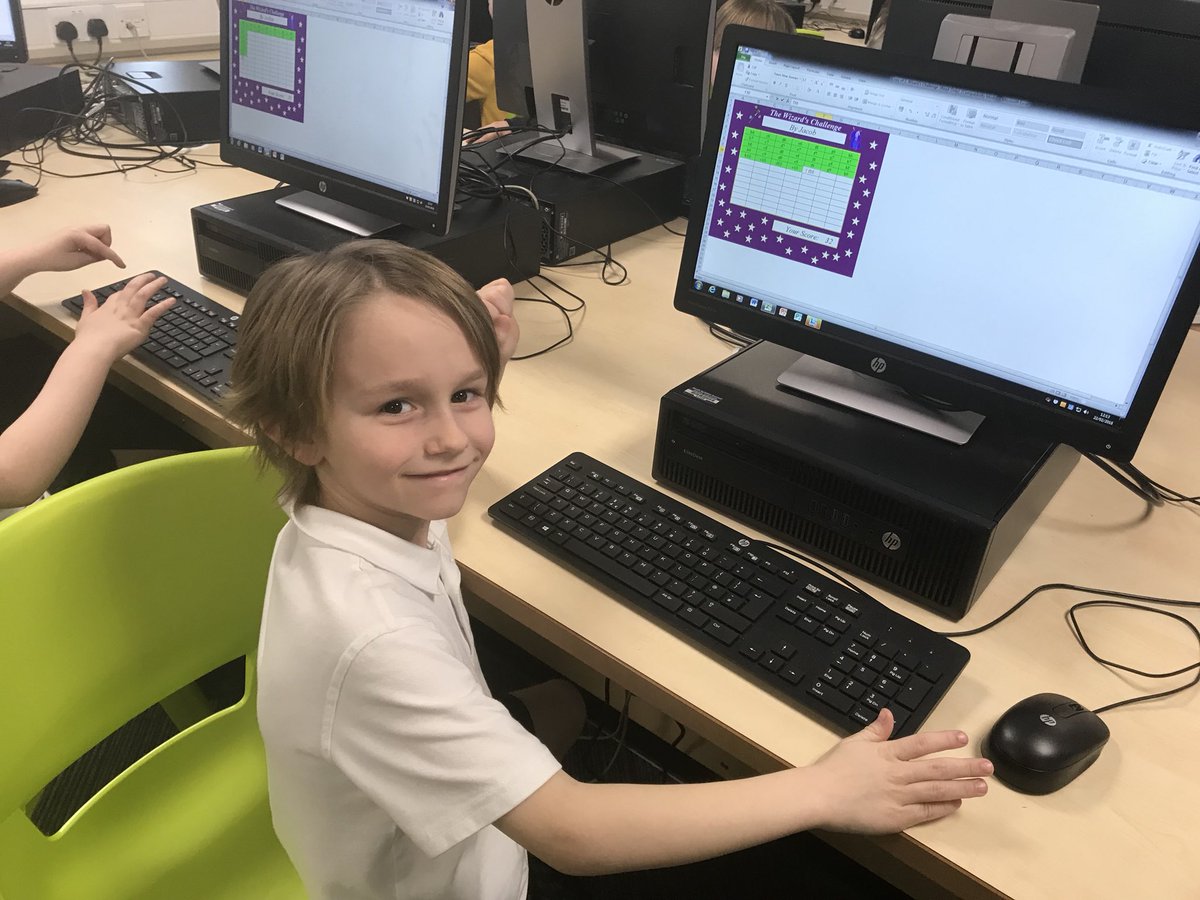 KingcasePS's tweet photo. P3 had great fun at ICT today applying their Excel skills to a ‘Wizards Challenge’ 🧙♂️ #ICT #sacdigitallearning https://t.co/ABt8hljXJ5