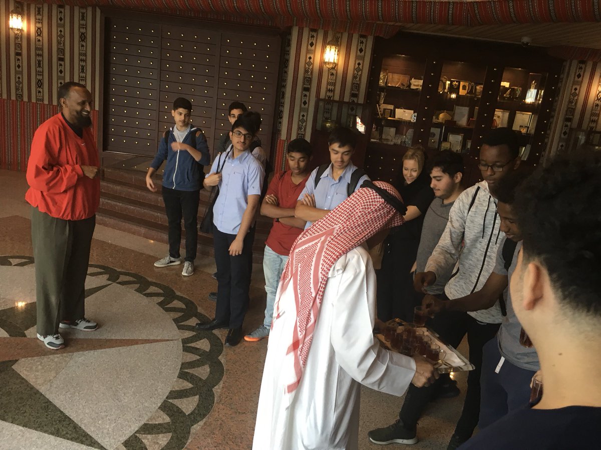 DCArabicDept's tweet photo. Excellent trip to the Fanar Centre in Souq Waqif. Very informative and fun. https://t.co/hYOfmRxfQx