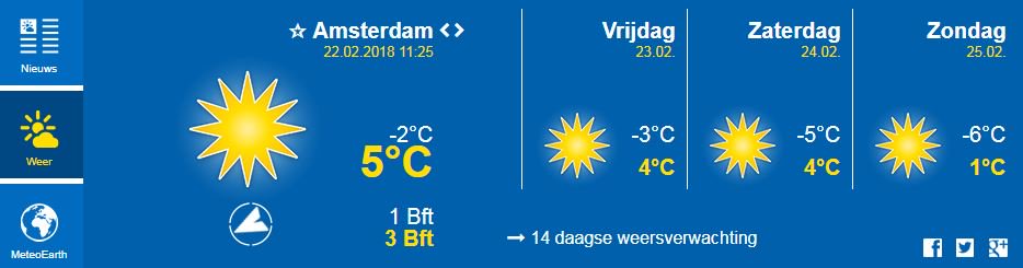 Prachtig zonnig winterweer en dat voor zoveel dagen op rij! Februari is bezig met een inhaalslag voor wat betreft het aantal uren zon.
Foto: Margreet van Vianen.