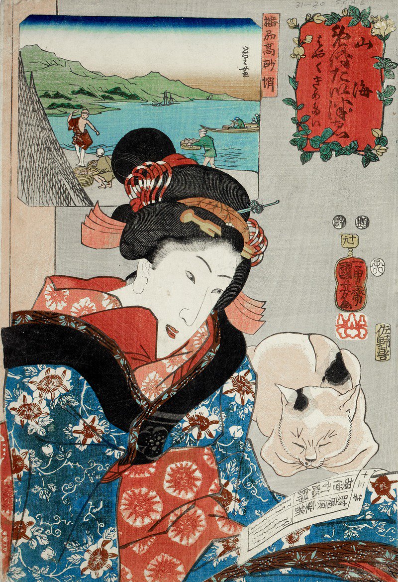 SOAS_SpecColl's tweet image. The Ukiyo-e collection at #SOASLibrary is so beautiful! You can explore it here bit.ly/2okumA8 #Japanese #FashionFebruary #Kabuki #CatsOfTwitter