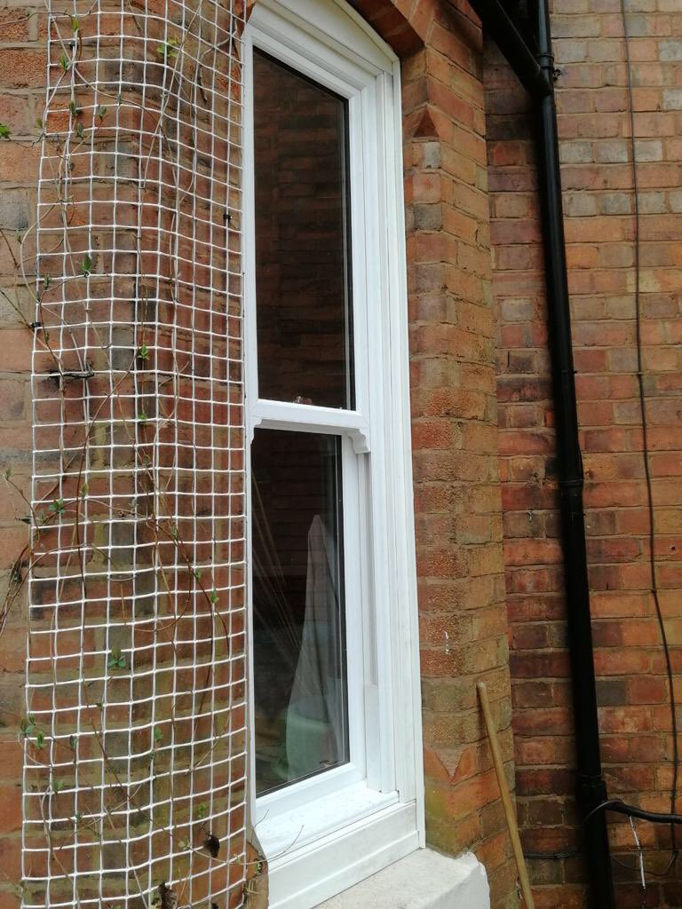 BirminghamGlass's tweet photo. We are extremely pleased with the results of this recent installation undertaken in Edgbaston, Birmingham. Wood-grain effect UPVC windows and French doors were installed into the existing timber architrave, maximising the character of the house #character #periodproperty https://t.co/meFsAxnYiC