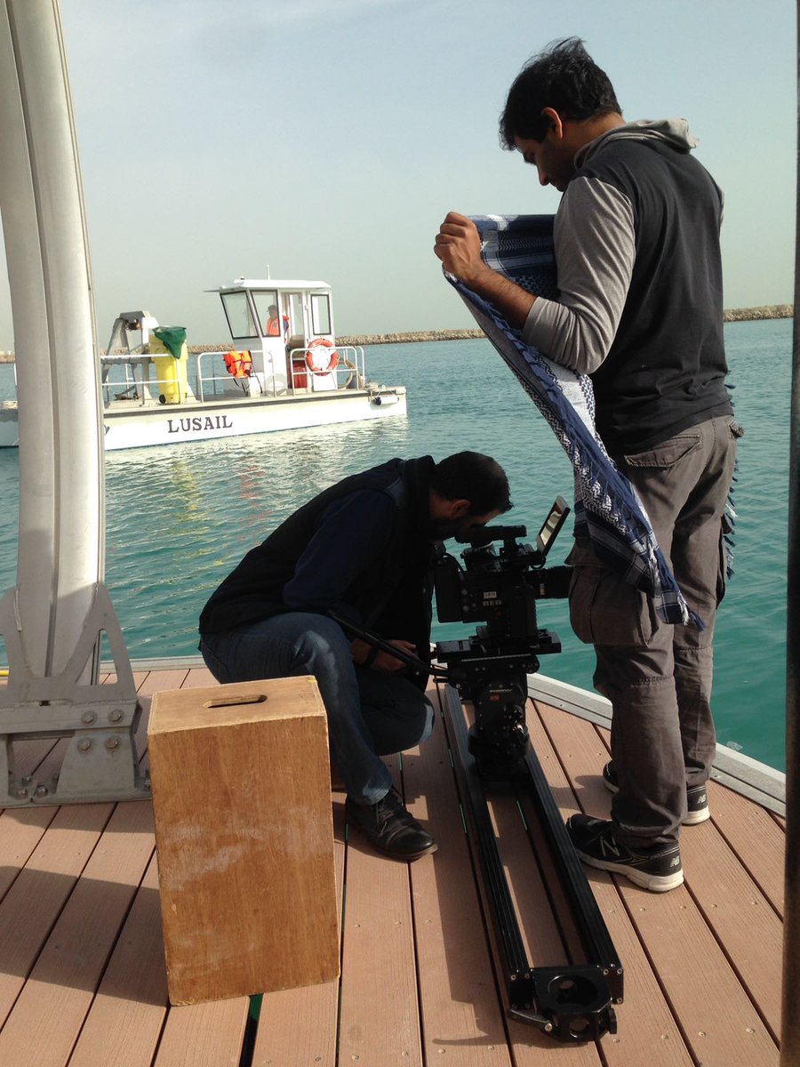 ResolutionDoha's tweet image. Another day at the office for our Lusail Team.

#ResolutionFilms #FilmProduction #FilminginQatar #Filming #Crew #LusailCity #Doha #Qatar