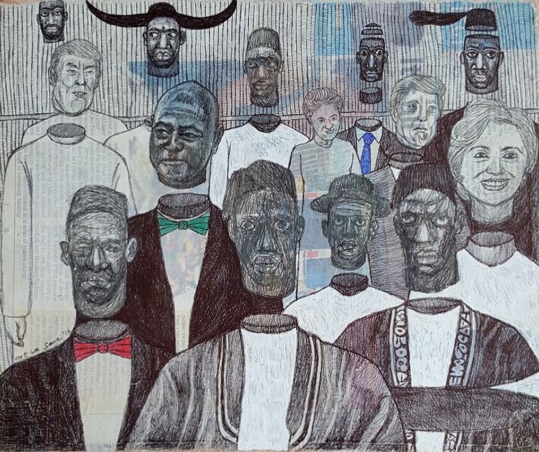 MeetTheArtist_'s tweet photo. Work by @eriannsubuga known as #sane reflects an image of his society in all spheres. He likes to study people and their relationship with other people as well as the manmade and natural environment. words @kampalacityguide  #artist #art #africanart #uganda  @afriartgallery https://t.co/twCXzmLyy4