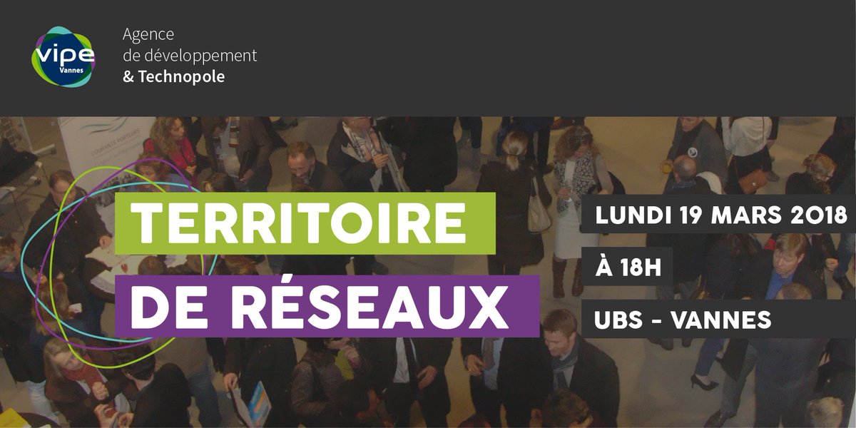 VIPEVANNES's tweet photo. Territoire de Réseaux : LA soirée pour rencontrer les réseaux économiques du Pays de #Vannes ! 

📆 19 Mars 2018
⌚ 18h 
📍 Université Bretagne Sud Vannes

Places limitées❗Inscription ➡ https://t.co/7UgIF0dapu https://t.co/suQFfk8mKC