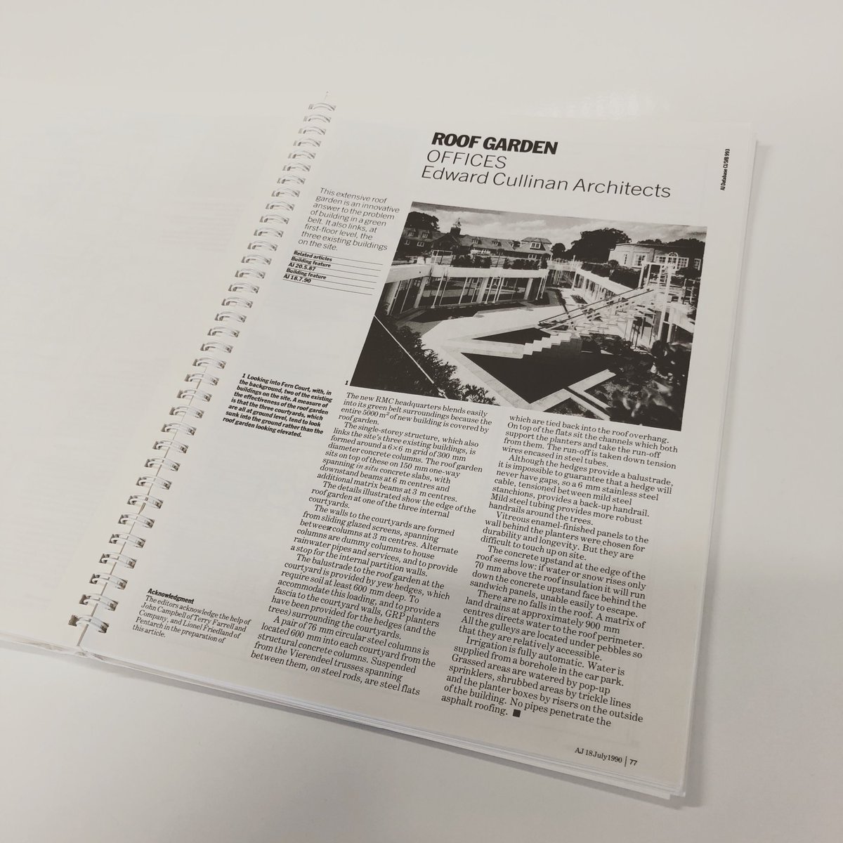 DavidAyre_ACG's tweet photo. Amazing what you can find in our #Library.
#rmchouse #laterliving #tedcullinan @CullinanStudio @ACGarchitects @ArchitectsJrnal #ayrechamberlaingaunt #refurbishment #architectsjournal #constructiondetails #hardcopy #cemex #grade2*listed https://t.co/NZuTcZ95Vd
