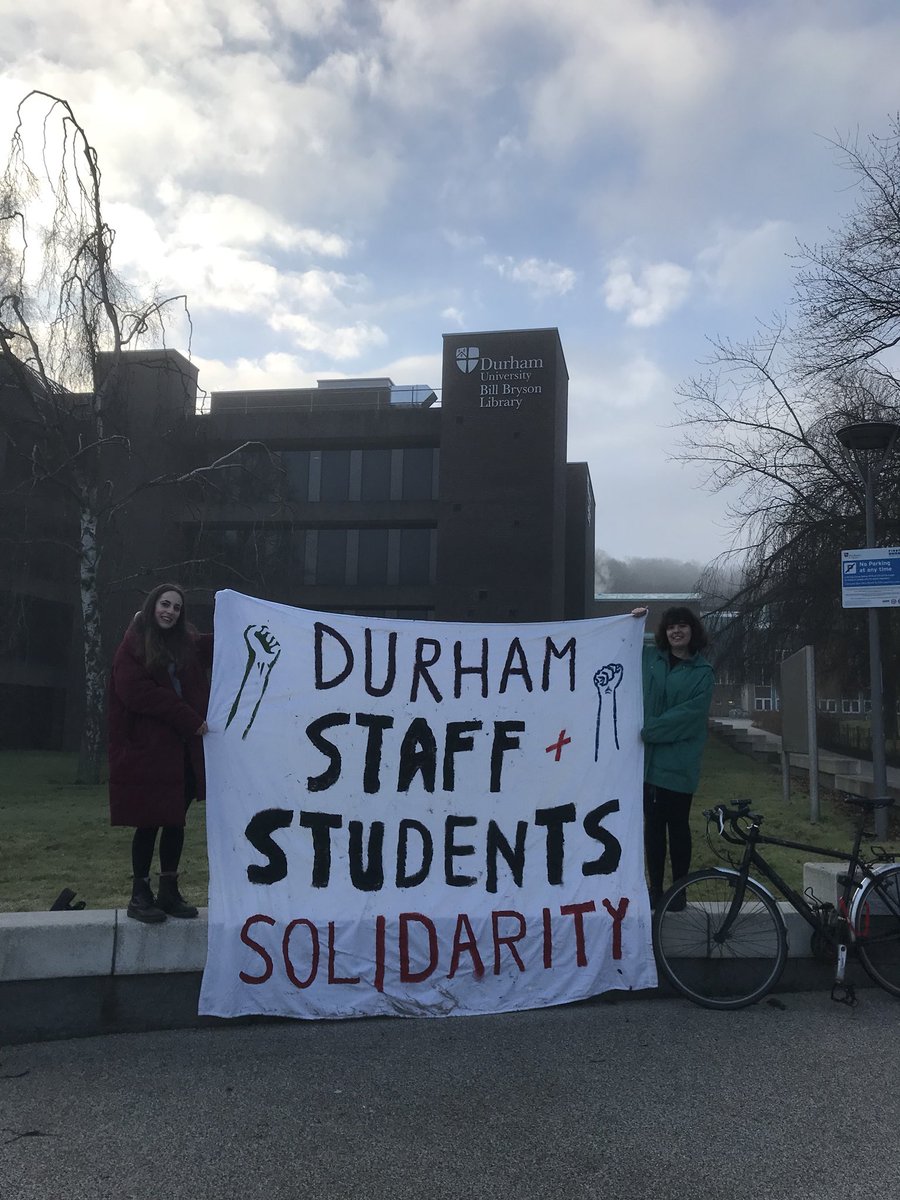 Students at #durham #university show support for #ucustrike #ucu #UCUNorth