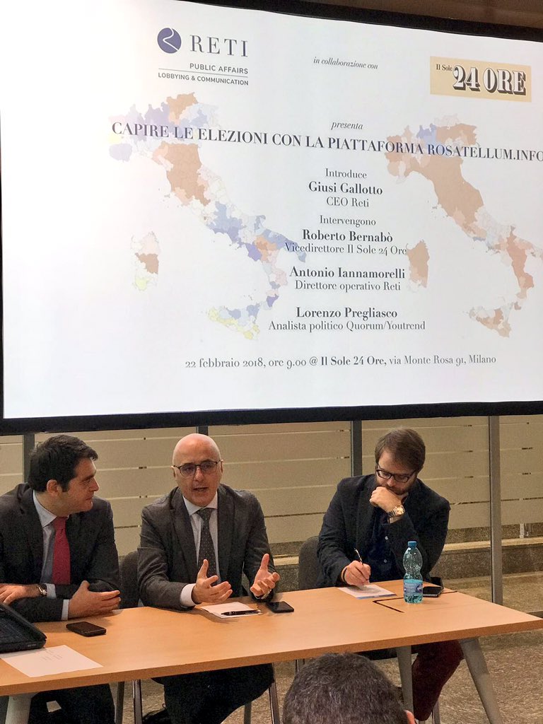 sole24ore's tweet photo. "La piattaforma https://t.co/eqZQKCq806 ci permetterà di capire come cambia la rappresentanza politica" @robertobernabo #elezionipolitiche2018 #iotivotose https://t.co/zuKOIbc2mL