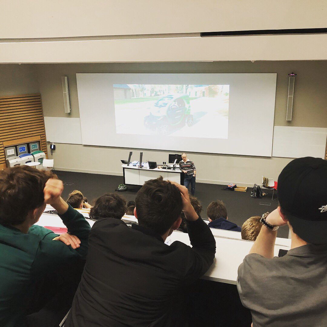 WarwickRacing's tweet photo. We had an amazing speaker Adrian Bedford from @StreetDrone talking about their autonomous vehicles for our breakout sessions at @WarwickEngSoc Connectivity Conference yesterday! Check out some of the photos! #autonomousvehicles #streetdrone #connectivityconference https://t.co/5cPnKvBMgl