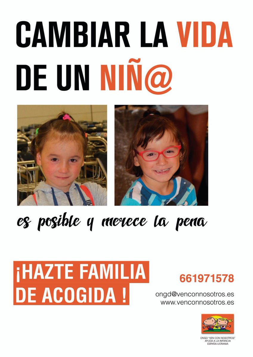 Tu familia puede ser familia de acogida en verano de un niño ucraniano o puede colaborar en iniciativas que mejoren su vida y la de muchas familias necesitadas. Visítanos en venconnosotros.org