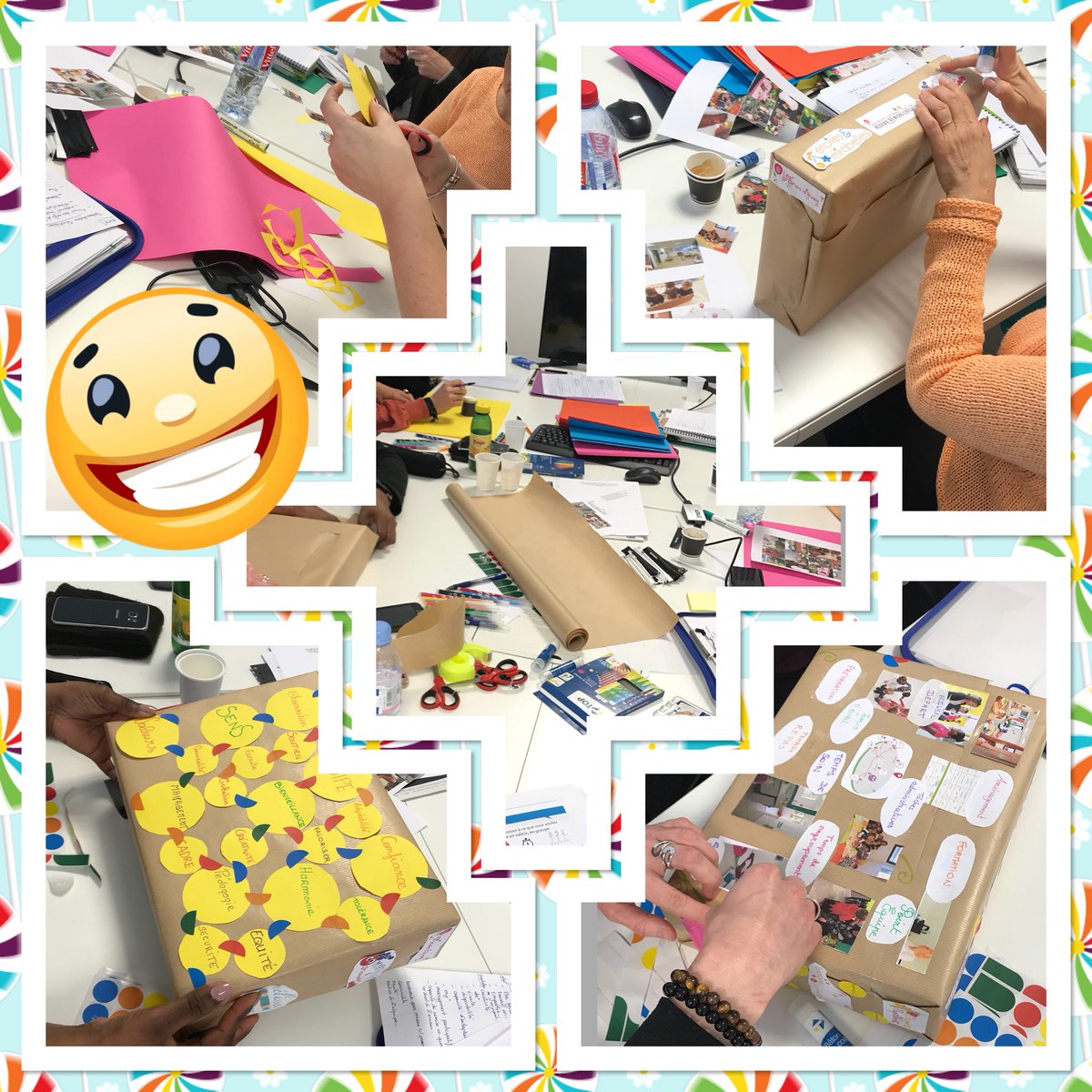 ElisabethAiden's tweet image. Accompagnement à la réalisation de la fiche de mission des Réferentes du réseau  Victoliane  Micro crèches.
Atelier « La Fabrique à Boîte »
Merci à toutes les participantes @TSESSINE 
#Intelligencecollective #Valeurs #FDP #Mission #Valorisation #Cohésion