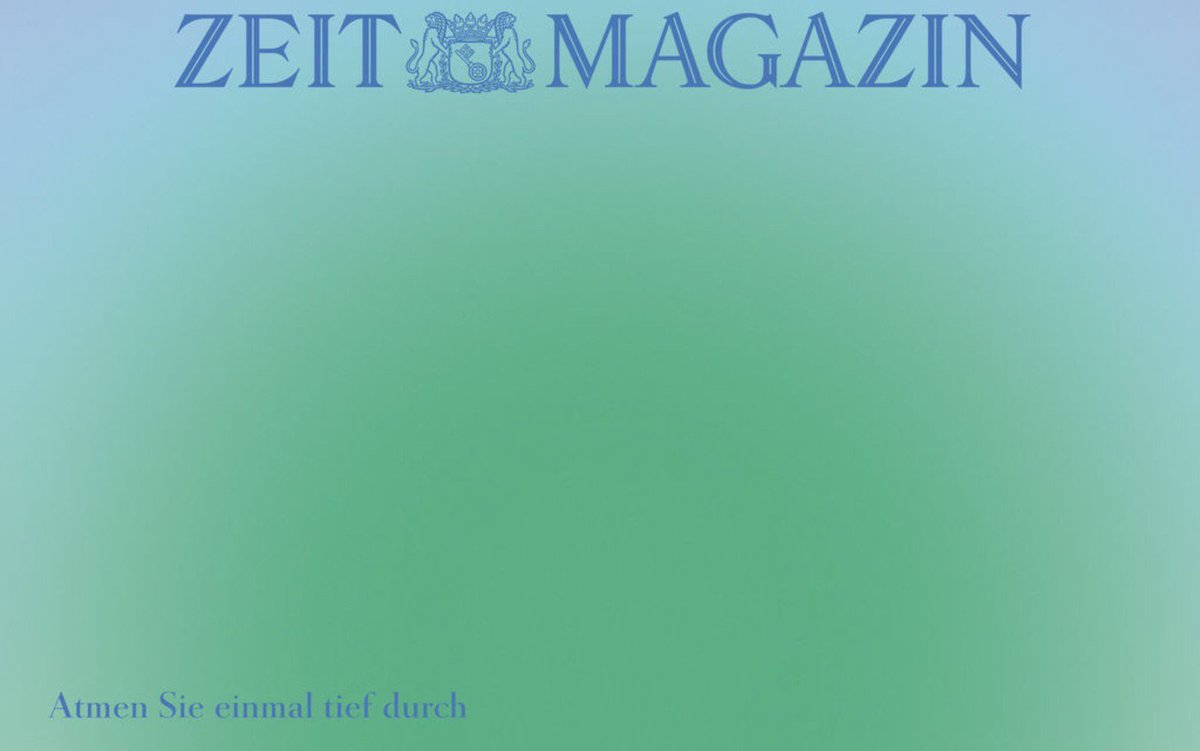 Einatmen und – ausatmen: Vor 3 Jahren fing ich an, Meditations-Apps auszuprobieren. Wohin das geführt hat, erzähle ich im neuen ZEITmagazin

tinyurl.com/yc25yw8r