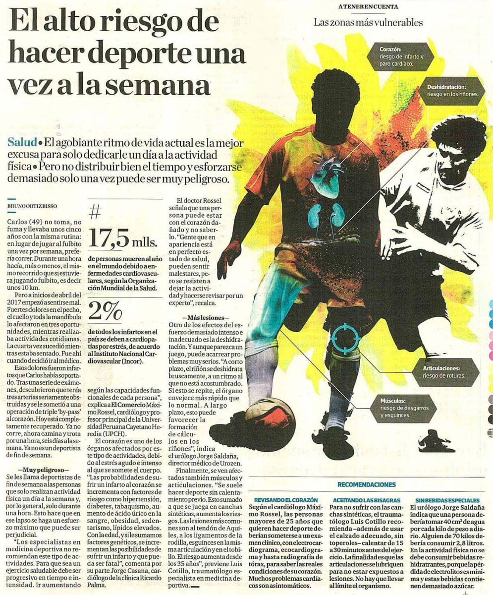 rodominguezs's tweet photo. Lamentable la muerte de toda persona, pero también la desinformación: titular sensacionalista. Lo negativo, en realidad, es el sedentarismo, el ejercicio intenso sin progresividad y anteponer la atención focal y puntual a la atención de salud con vínculo a largo plazo (APS). https://t.co/QpVBGgCFLM