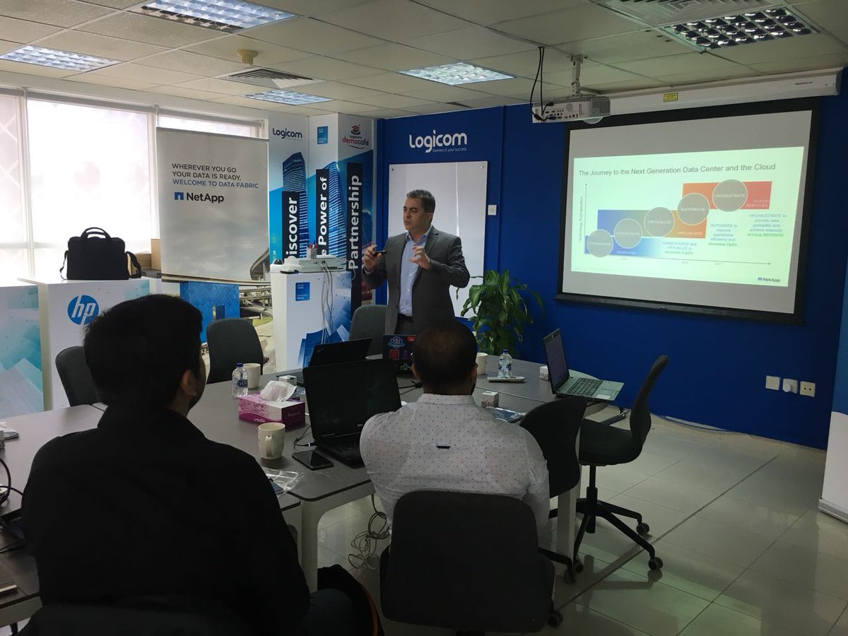 sohamthk4's tweet image. @NetApp – SIZING WORKSHOP for Storage Grid, Solid Fire & HCI (Hyper Converged Infrastructure) happening now live #logicomdemocafe @LogicomDisti @NetAppME @NetAppEMEA