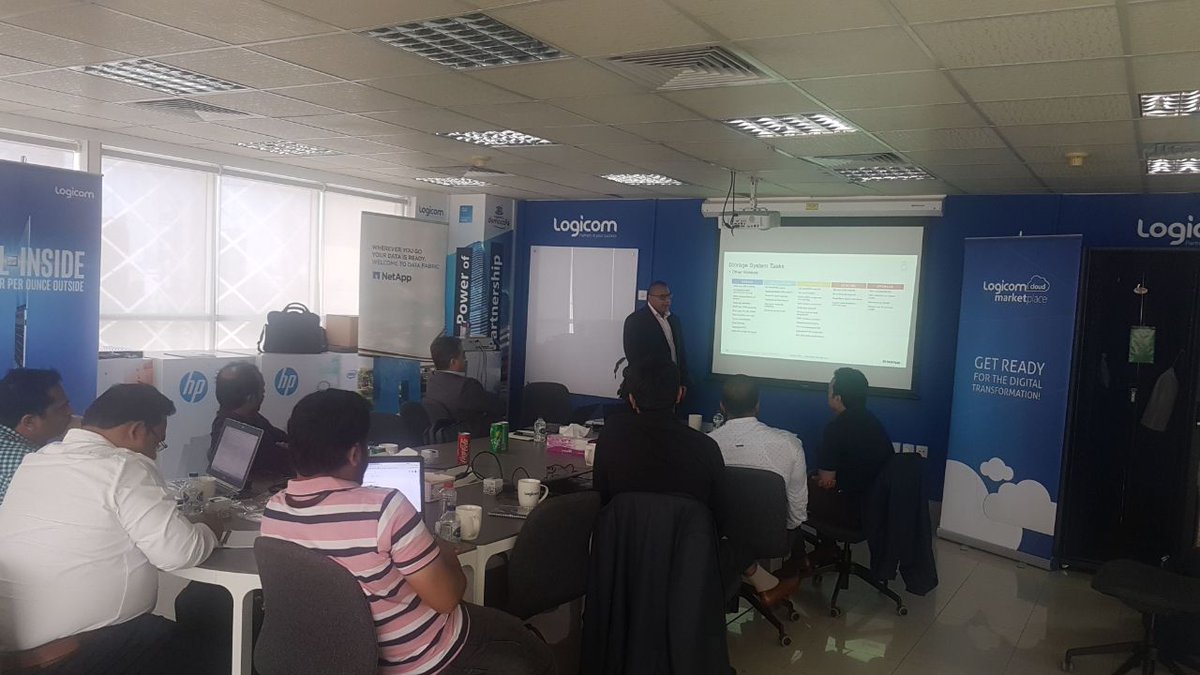 sohamthk4's tweet image. @NetApp – SIZING WORKSHOP for Storage Grid, Solid Fire & HCI (Hyper Converged Infrastructure) happening now live #logicomdemocafe @LogicomDisti @NetAppME @NetAppEMEA
