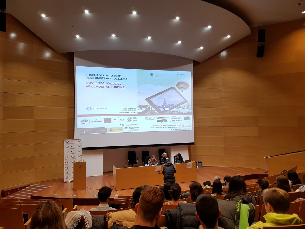 VI Jornades de Turisme de la Universitat de Lleida | Noves tecnologies aplicades al turisme. #TurisTecUdl