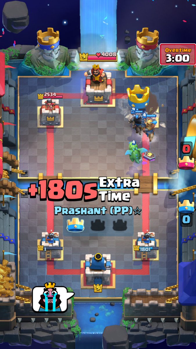 Some people dont forget bming early in game when they get a good hand or lucky push at start.
Sadly they don't even know how much damage a zap does😂