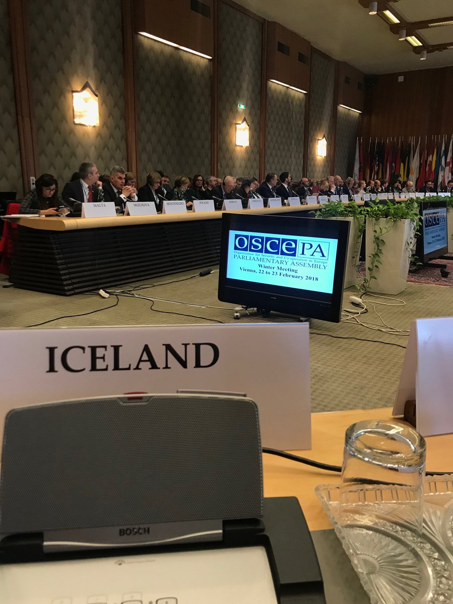 #OSCE PA Parliamentary assembly winter meeting in Vienna.
