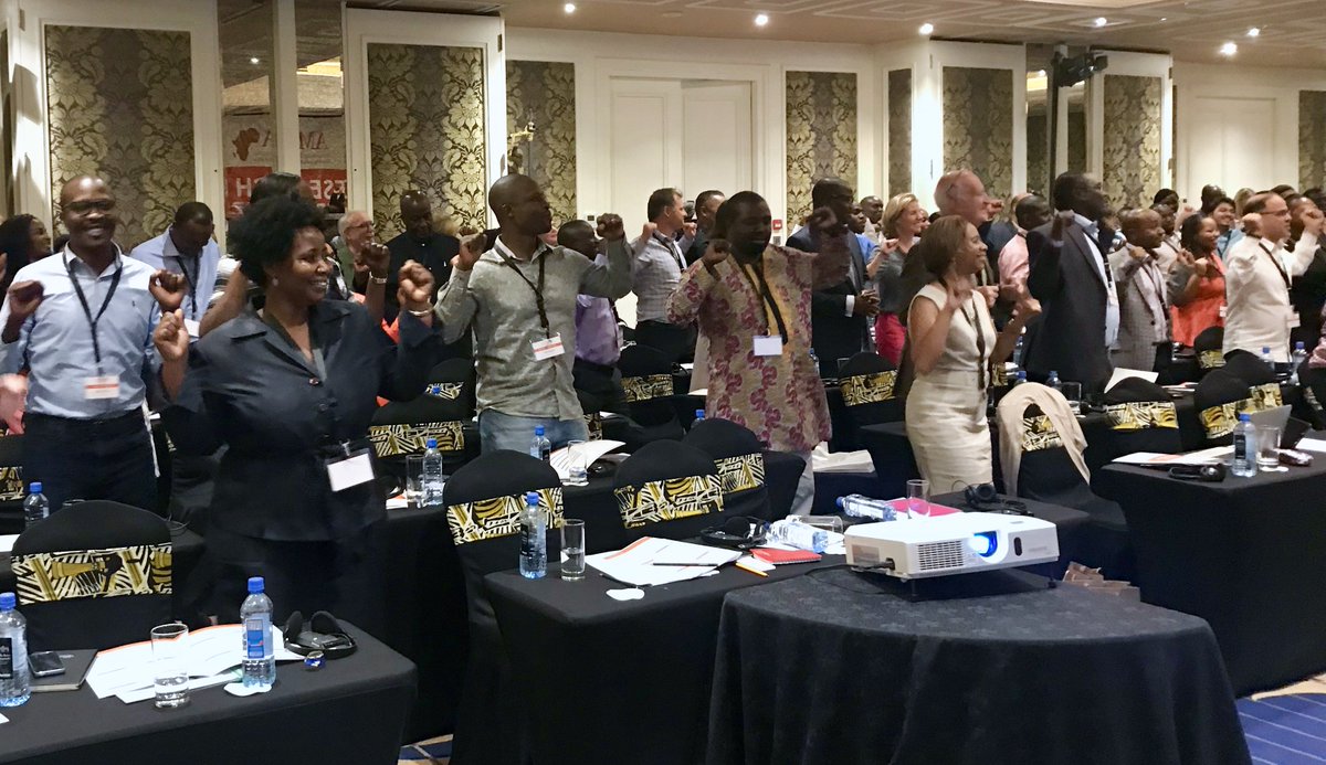 africangreylife's tweet photo. Dance moves from across #Africa during a much-needed energiser!
#AMRA2018 #AfricaForum2018 #AMRAforum2018 #mrx https://t.co/O9EGtIU80w