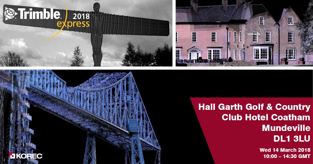 KORECGroup's tweet photo. Have you heard about our #Trimble #ExpressDay in Darlington on March 14th? It will be a great day full of networking and learning about #KOREC, our products &amp; what we can do to help your business as well as some hands on demos from our team. Register here! https://t.co/hUTmkgiZPh https://t.co/qOMrJxWivs