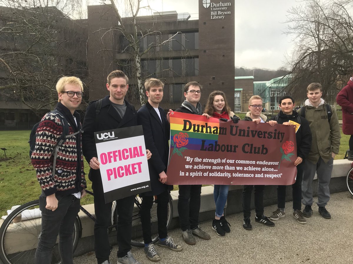 Support from students at #durham #university for #ucu #ucustrike #USSstrike #Highered #HigherEducation #UCUNorth