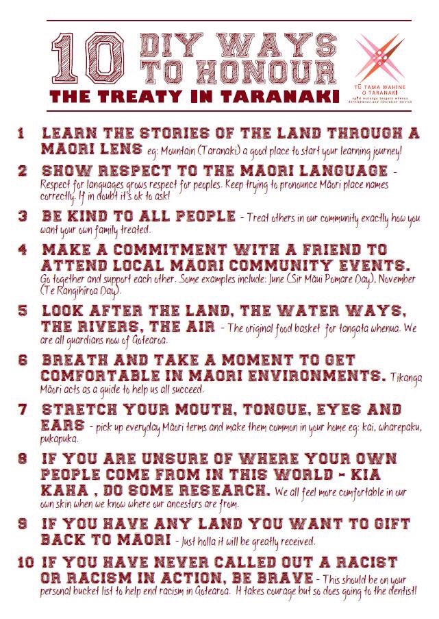 kaupapamaori's tweet photo. Some helpful simple tips for those that consider themselves allies in our movement to Honour Te Tiriti o Waitangi. Developed by Tū Tamawahine o Taranaki. https://t.co/WhD08Kc1GK