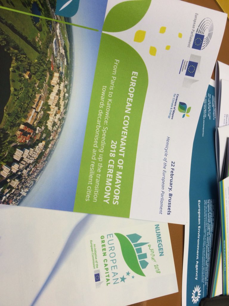 #eumayors2018 great conference showcasing and calling for local and European action
<a href="/regioAN/">Groene Metropoolregio Arnhem-Nijmegen</a> with Nijmegen <a href="/GreenCapital18/">Nijmegen European Green Capital 2018</a> looking forward to contribute <a href="/eumayors/">Covenant of Mayors - Europe</a>