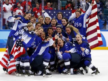 Thetis055's tweet photo. Way to go ladies!! Won the #GOLD in the shootout. That was an amazing game. Glad I stayed up and watched it. #USWomensHockey #Olympics #PyeongChang2018 https://t.co/LxKQ4hb2kY