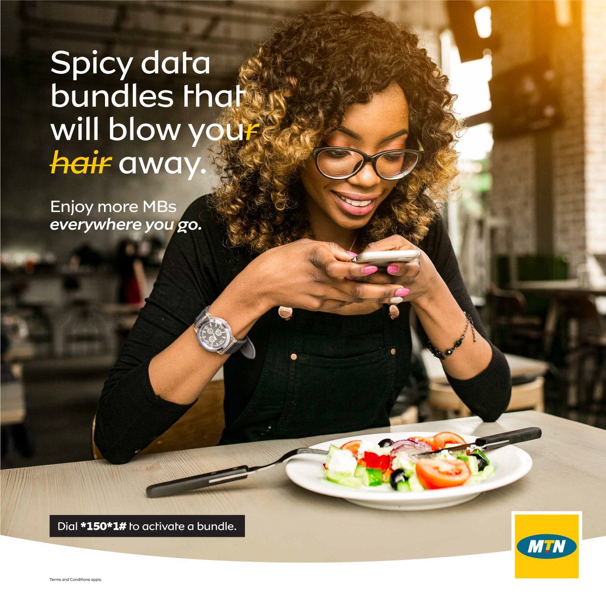 mtnug's tweet photo. Only MTN gives you the spicy data bundles that will blow you away. Hit *150*1# to check out our reduced data rates. #MTNMoreMBs4Less #MTNInternet https://t.co/4FQvIiFYkA