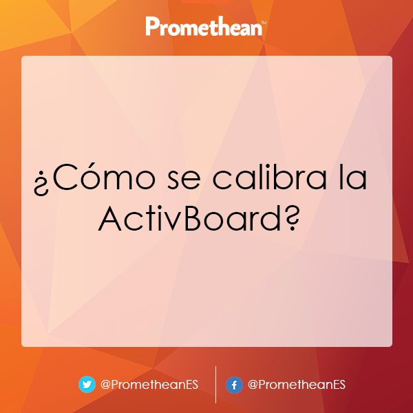 PrometheanES's tweet photo. #Tutorial de la semana: “¿Cómo se calibra la #ActivBoard de #Promethean?” https://t.co/zsUWJB0iX3 

Sigue paso-a-paso cómo hacer para calibrar tu ActivBoard. 

Si necesitas más información, ponte en contacto con nuestro equipo de soporte. https://t.co/RTC2Fhz2QW #TIC https://t.co/s1EQERNVb3