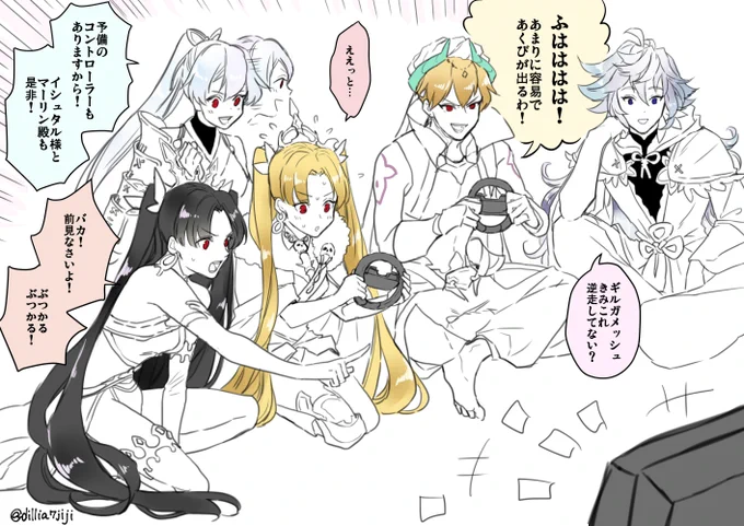 マ〇カーする神々+夢魔と見守るインフェルノちゃん 