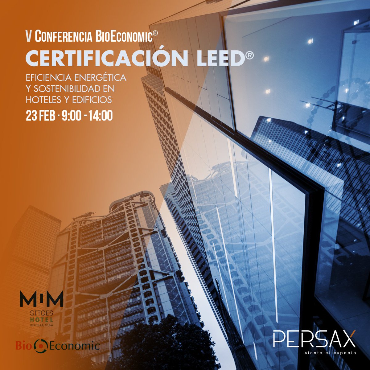 Te esperamos mañana en la V Conferencia @BioEconomic Certificación LEED® en el @hotelmimsitges. Nuestro arquitecto Vicente Castillo presentará nuestros productos y su aplicación sostenible en edificios. ¡Te esperamos! Más info. en goo.gl/94Ykex || #BioLEED