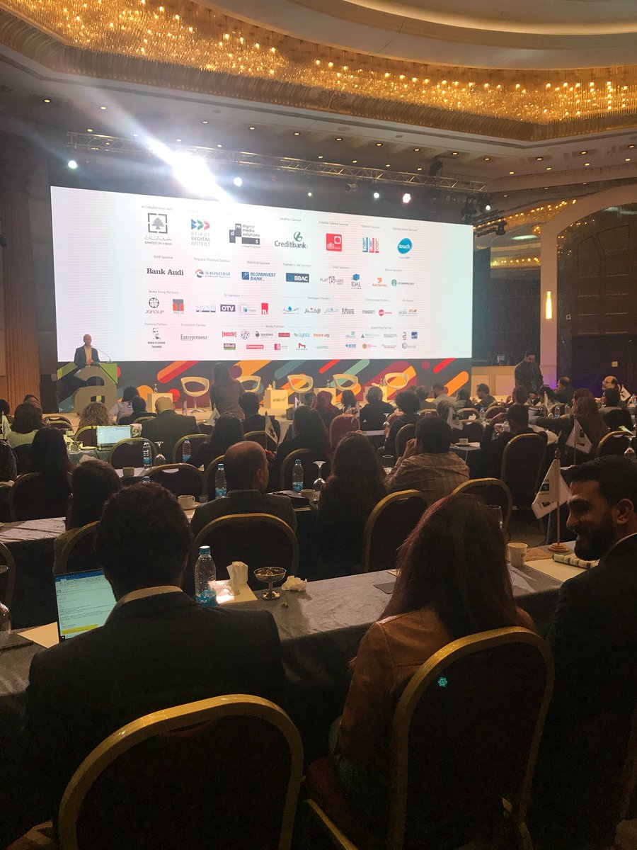 FOO_Solutions's tweet photo. Last sessions, day 3 at @ArabNetME. #FOO #Fintech #ARABNET2018 #ArabNetBeirut #Beirut #Lebanon https://t.co/Do2oXeQkJu